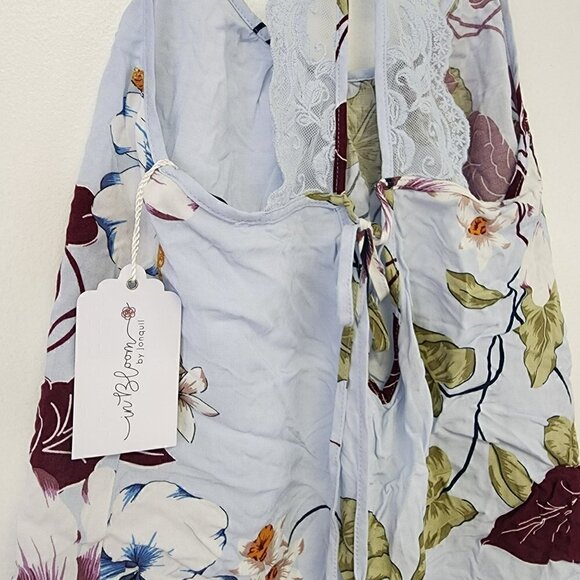 NWT In Bloom by Jonquil Beautiful Dreamer Camisole Top Blue Floral Small - Picture 5 of 6
